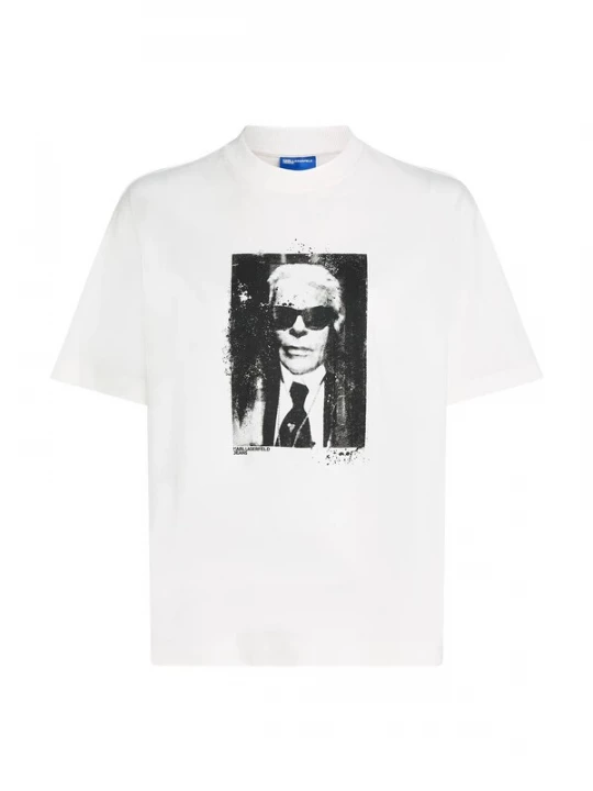 Obrázek produktu KARL LAGERFELD JEANS Tričko šedá / černá / bílá