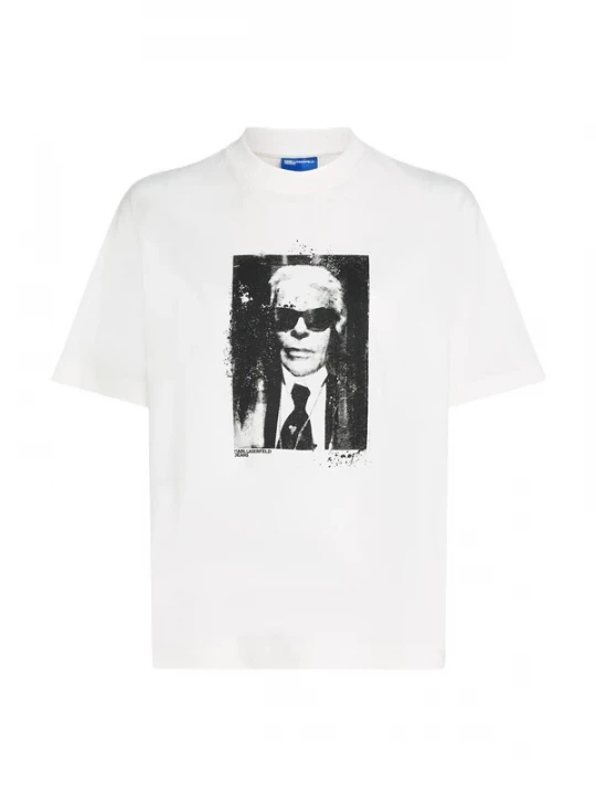Obrázek produktu KARL LAGERFELD JEANS Tričko šedá / černá / bílá