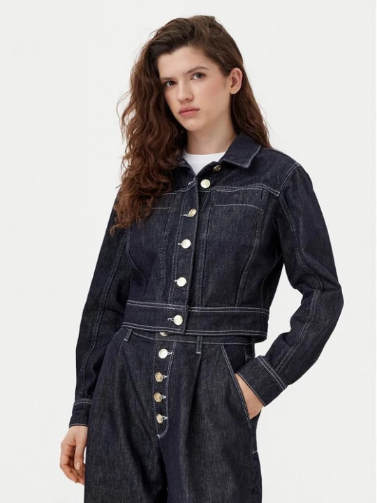 Obrázek produktu KARL LAGERFELD Jeansová bunda A1W14048 Tmavomodrá Regular Fit