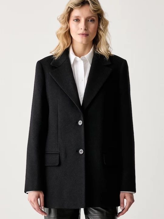 Obrázek produktu Karl Lagerfeld kabát dámský s vlnou černá