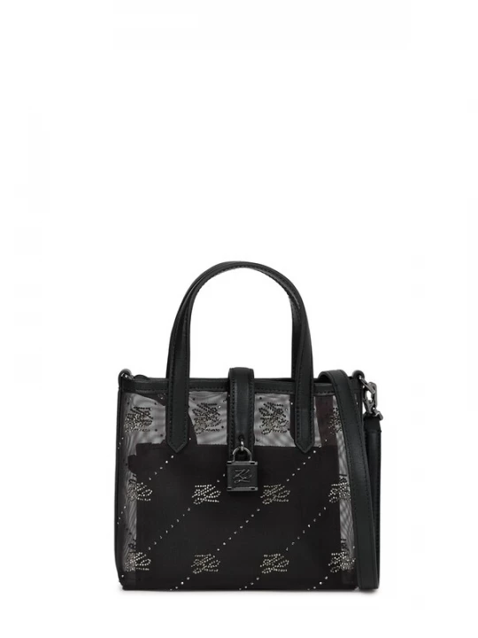Obrázek produktu Karl Lagerfeld Kabelka 'Autograph' černá / stříbrná