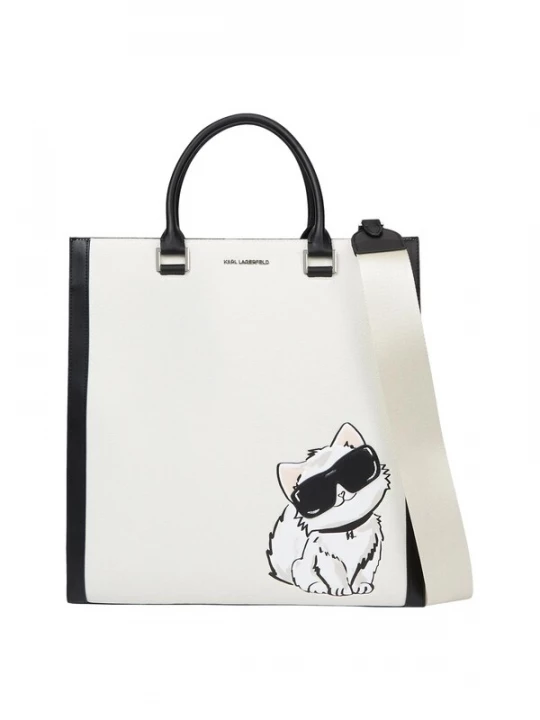Obrázek produktu Karl Lagerfeld Kabelka 'Ikon Choupette' černá / bílá