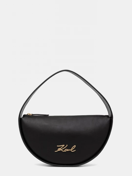 Obrázek produktu Karl Lagerfeld kabelka rohlík dámská kožená K / SIGNATURE černá