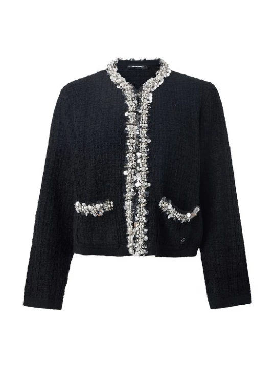 Obrázek produktu Karl Lagerfeld Kardigan černá / bílá