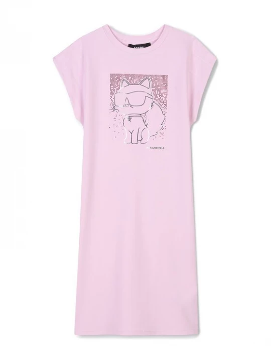 Obrázek produktu Karl Lagerfeld Kids Každodenní šaty Z30456 S Růžová Regular Fit