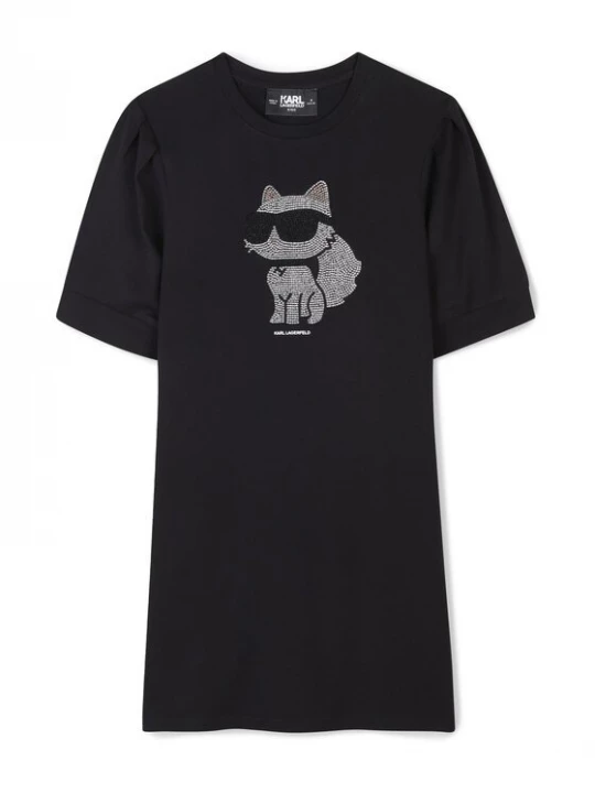 Obrázek produktu Karl Lagerfeld Kids Každodenní šaty Z30458 M Černá Regular Fit