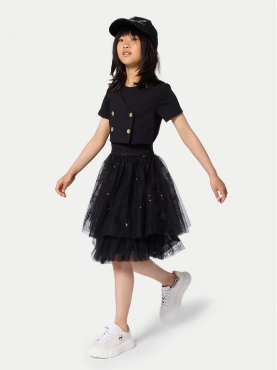 Obrázek produktu Karl Lagerfeld Kids Každodenní šaty Z31142 D Černá Regular Fit