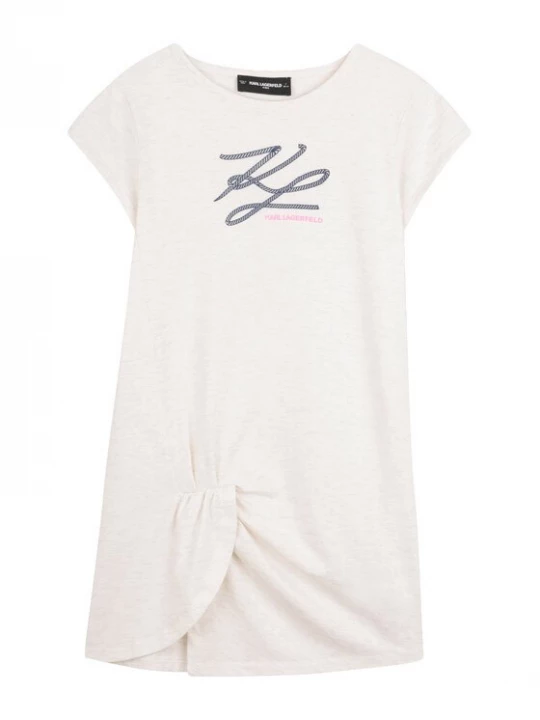 Obrázek produktu Karl Lagerfeld Kids Každodenní šaty Z31150 D Bílá Regular Fit