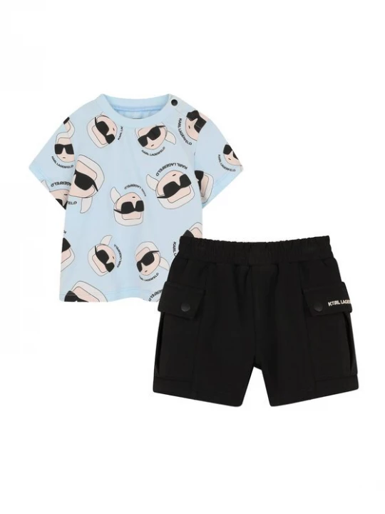 Obrázek produktu Karl Lagerfeld Kids Sada T-shirt a šortky Z31070 S Barevná Regular Fit