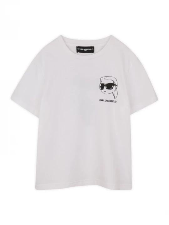 Obrázek produktu Karl Lagerfeld Kids T-Shirt Z31103 S Bílá Regular Fit