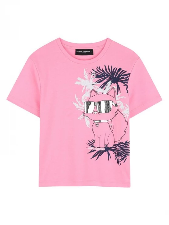 Obrázek produktu Karl Lagerfeld Kids T-Shirt Z31161 S Růžová Regular Fit