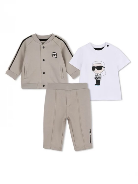 Obrázek produktu Karl Lagerfeld Kids Tepláková souprava Z31071 Béžová Regular Fit