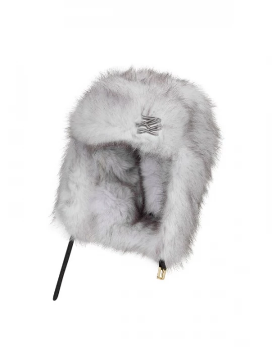 Obrázek produktu Karl Lagerfeld Klobouk ' K / Studio Mütze aus Kunstfell ' bílá