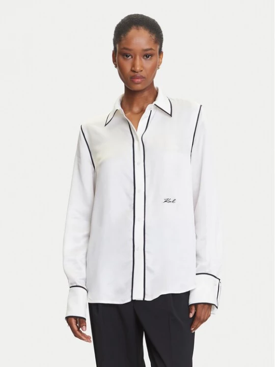 Obrázek produktu KARL LAGERFELD Košile A3W11012 Bílá Regular Fit
