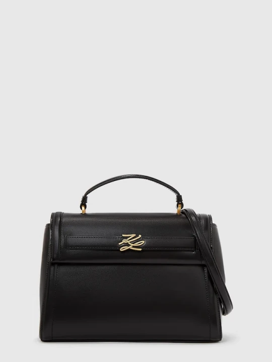 Obrázek produktu Karl Lagerfeld Kožená kabelka K / AUTOGRAPH černá