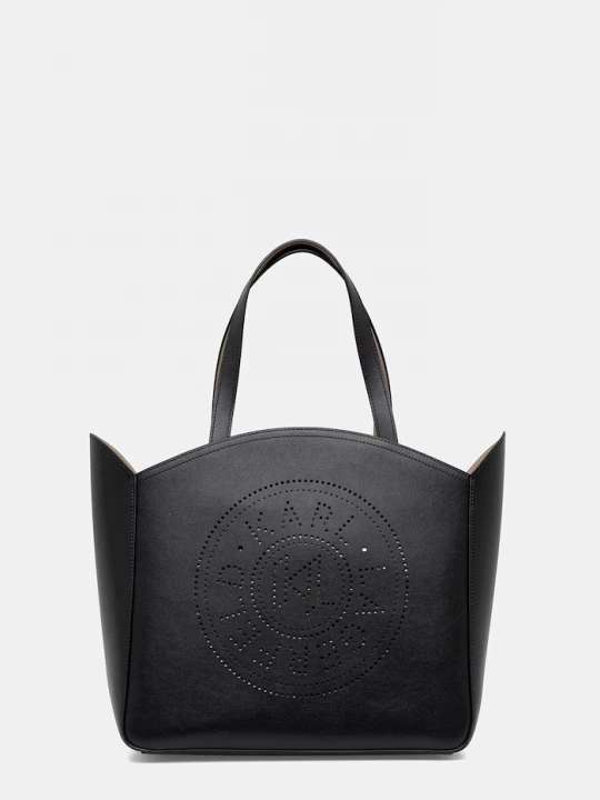 Obrázek produktu Karl Lagerfeld Kožená kabelka Karl Lagerfeld černá