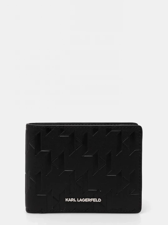 Obrázek produktu Karl Lagerfeld Kožená peněženka Karl Lagerfeld K/LOOM černá