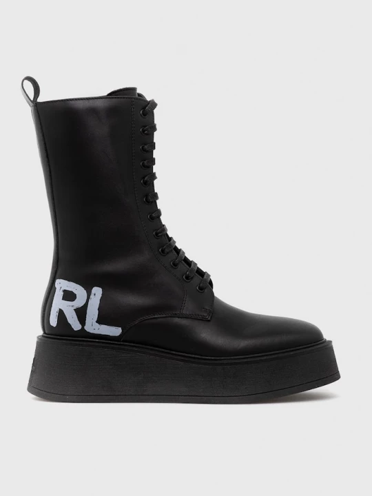 Obrázek produktu Karl Lagerfeld Kožené kotníkové boty Karl Lagerfeld Zephyr černá
