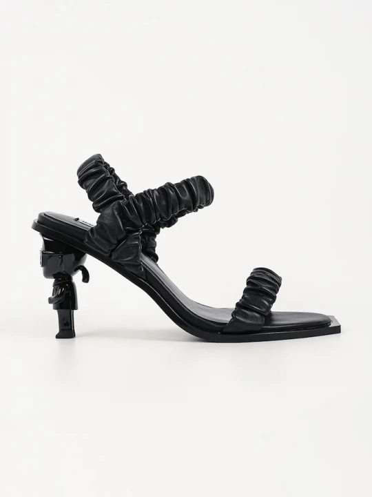 Obrázek produktu Karl Lagerfeld Kožené sandály Karl Nft Heel černá