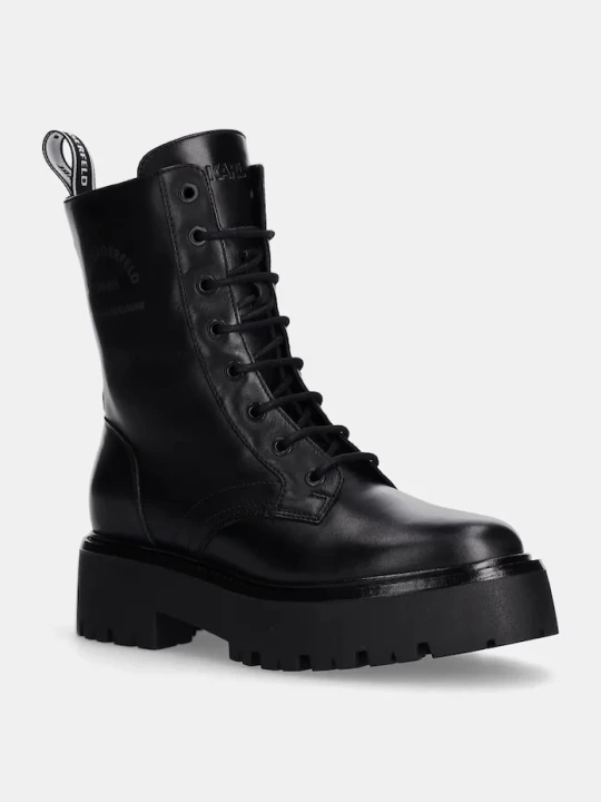 Obrázek produktu Karl Lagerfeld Kožené workery Karl Lagerfeld BURLY BIKER černá