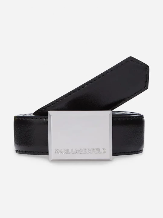 Obrázek produktu Karl Lagerfeld Kožený pásek Karl Lagerfeld černá