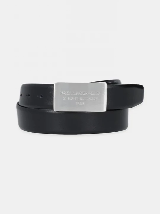 Obrázek produktu Karl Lagerfeld Kožený pásek Karl Lagerfeld černá