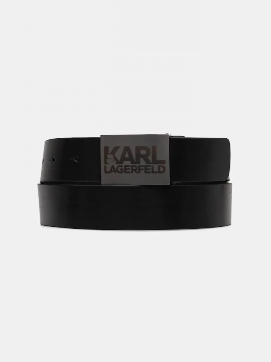 Obrázek produktu Karl Lagerfeld Kožený pásek Karl Lagerfeld černá