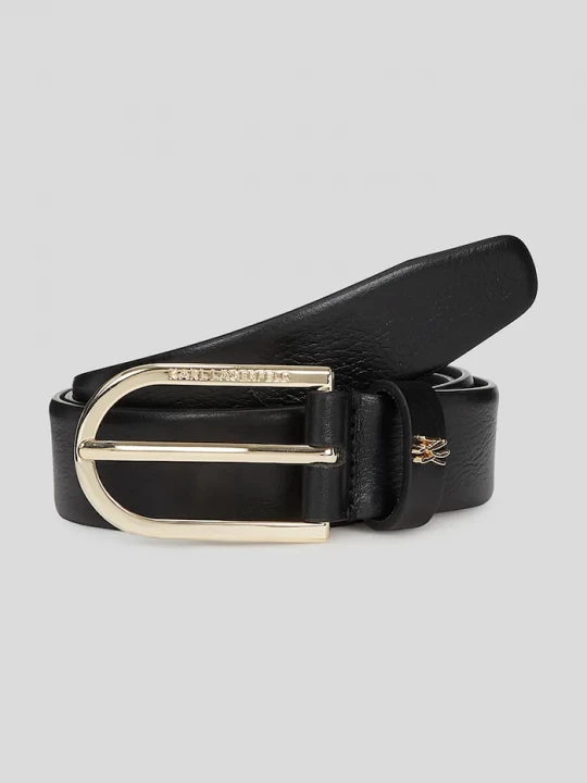 Obrázek produktu Karl Lagerfeld Kožený pásek K / AUTOGRAPH černá