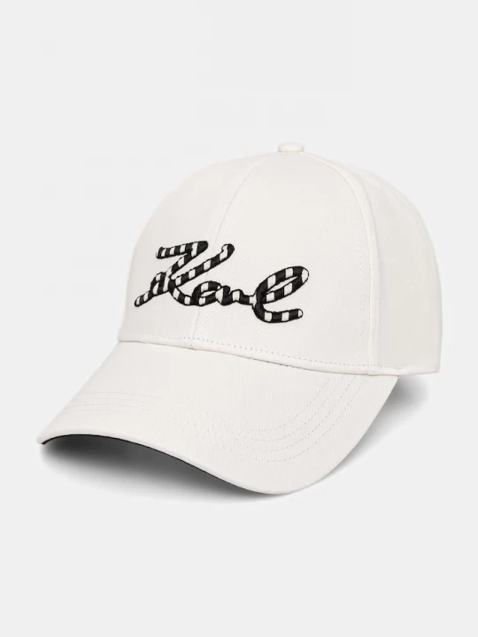 Obrázek produktu Karl Lagerfeld kšiltovka dámská bavlněná K / SIGNATURE béžová