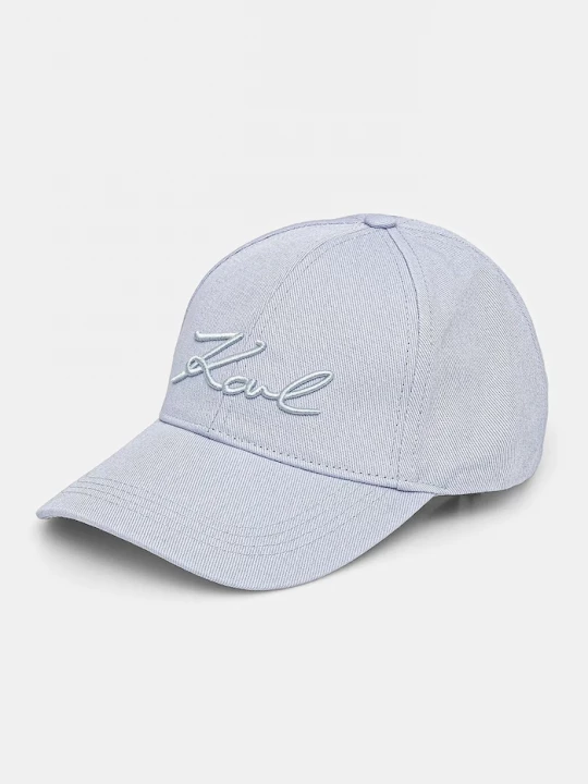 Obrázek produktu Karl Lagerfeld kšiltovka dámská bavlněná K/SIGNATURE modrá