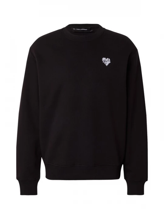 Obrázek produktu Karl Lagerfeld Mikina 'Hearts' černá / bílá