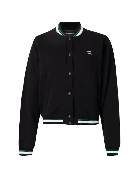 Obrázek produktu Karl Lagerfeld Mikina 'IKON' zelená / černá / bílá