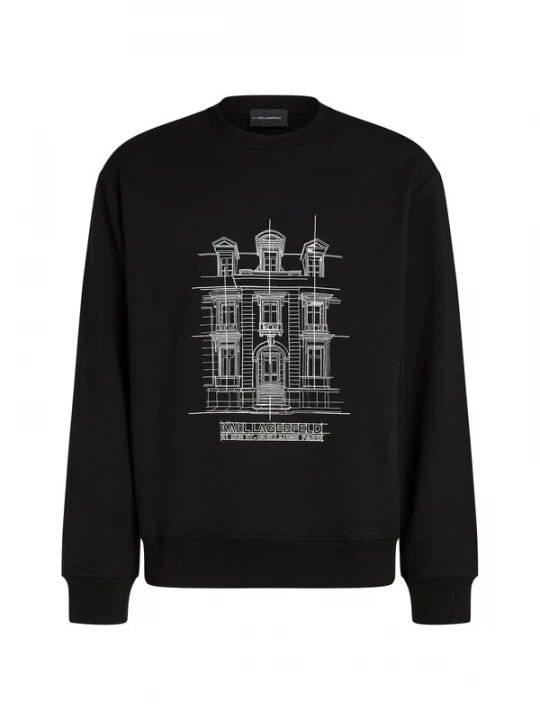 Obrázek produktu Karl Lagerfeld Mikina 'Maison De Karl' černá / bílá