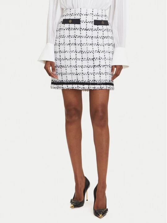 Obrázek produktu KARL LAGERFELD Mini sukně A3W12019 Écru Regular Fit Krémová