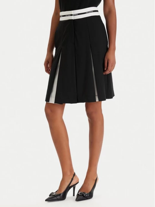 Obrázek produktu KARL LAGERFELD Mini sukně B1W12005 Černá Regular Fit