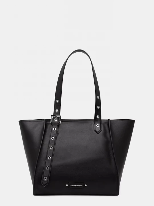 Obrázek produktu Karl Lagerfeld nákupní taška dámská kožená K / EYELETS černá