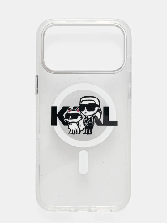 Obrázek produktu Karl Lagerfeld Obal na telefon iPhone 17 Pro Max stříbrná