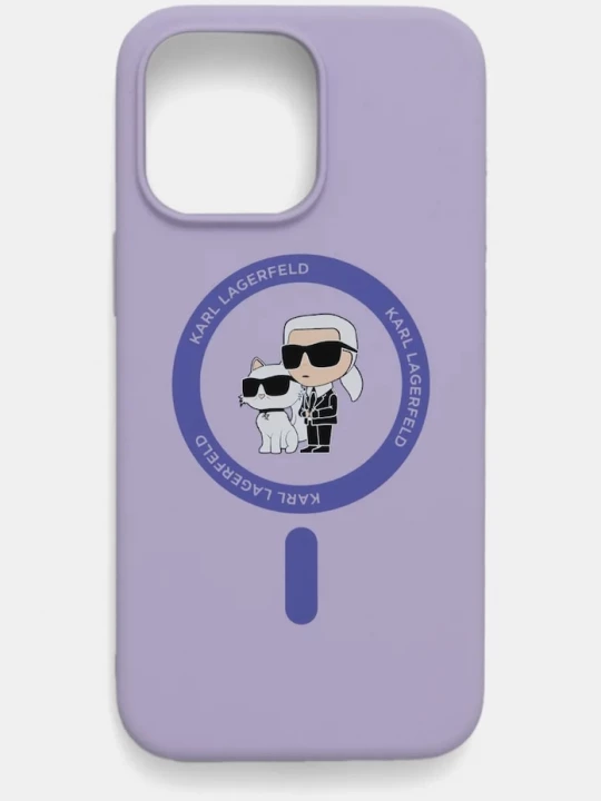 Obrázek produktu Karl Lagerfeld Obal na telefon Karl Lagerfeld iPhone 15 Pro Max 6.7 fialová