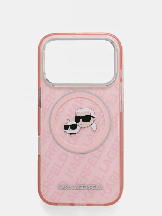 Obrázek produktu Karl Lagerfeld Obal na telefon iPhone 17 Pro růžová
