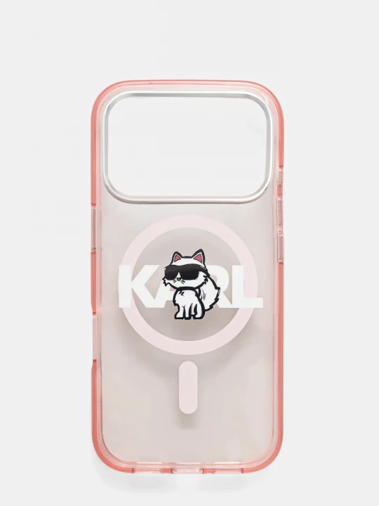 Obrázek produktu Karl Lagerfeld Obal na telefon iPhone 17 Pro růžová