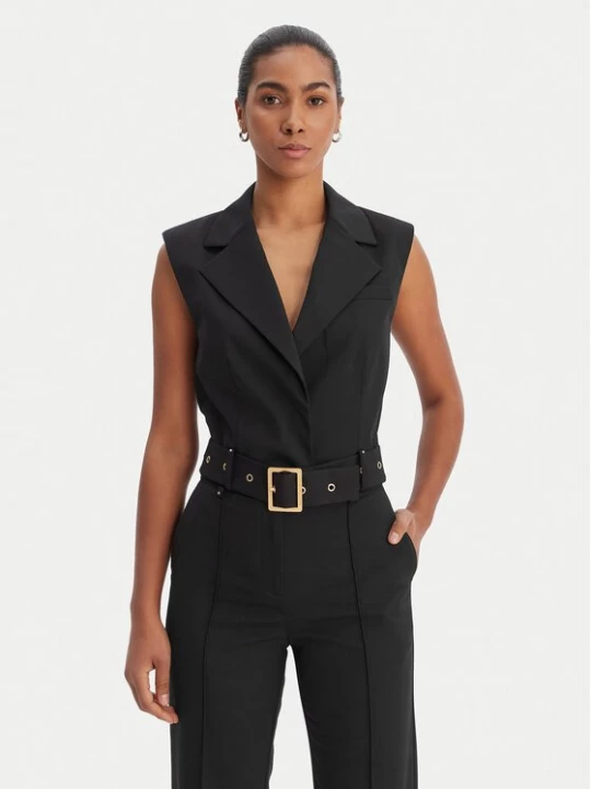 Obrázek produktu KARL LAGERFELD Obleková vesta B1W14009 Černá Slim Fit