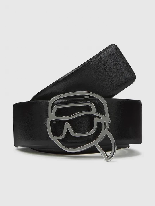 Obrázek produktu Karl Lagerfeld Oboustranný kožený pásek Karl Lagerfeld IKON béžová