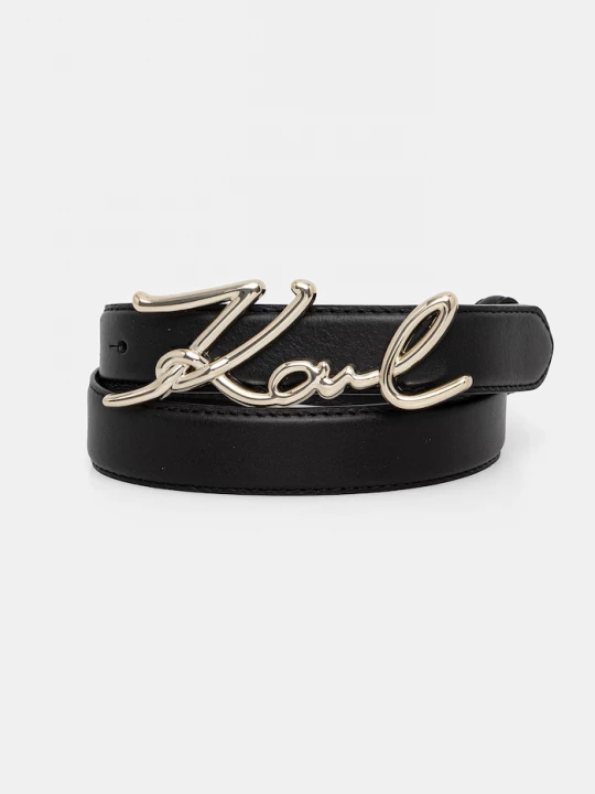 Obrázek produktu Karl Lagerfeld pásek dámský kožený K / SIGNATURE černá