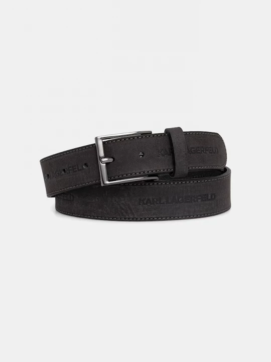 Obrázek produktu Karl Lagerfeld pásek pánský kožený černá