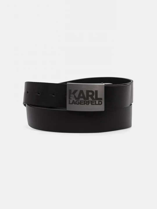 Obrázek produktu Karl Lagerfeld pásek pánský kožený černá