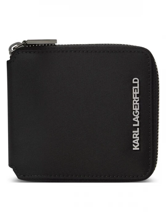 Obrázek produktu Karl Lagerfeld Peněženka 'K / NYLON' černá / stříbrná