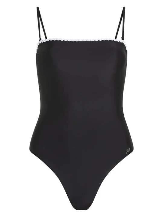 Obrázek produktu Karl Lagerfeld Plavky černá / bílá