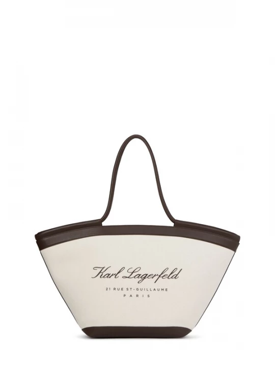 Obrázek produktu Karl Lagerfeld Plážová taška světle béžová / čokoládová