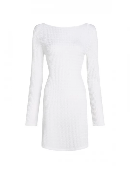 Obrázek produktu Karl Lagerfeld Plážové šaty ' Mini-Strandkleid mit Struktur und Perlen ' krémová