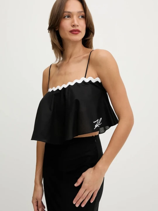 Obrázek produktu Karl Lagerfeld plážový top dámský černá